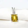 Natural Yellow Sapphire Pendent